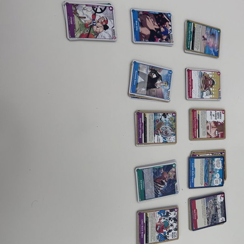 One Piece trading card game lot 110 cards like new