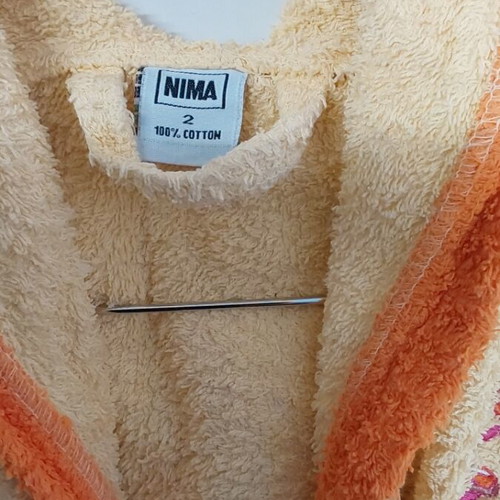 NIMA Baby Bathrobe used, cotton, for 2-3 years