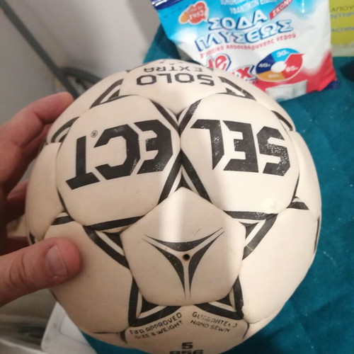 Select soccer ball from the 90s, new, for collection or decoration