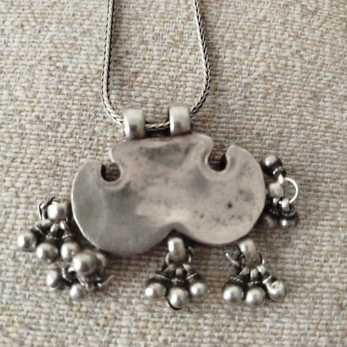 Handmade Silver 925 Necklace 27g Ethnic Tribal Design like new