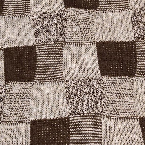 Checked pullover used, size Small, beige-brown