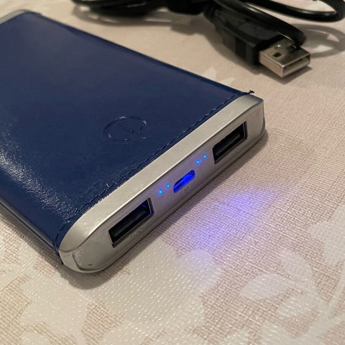 Portable battery used with charging cable