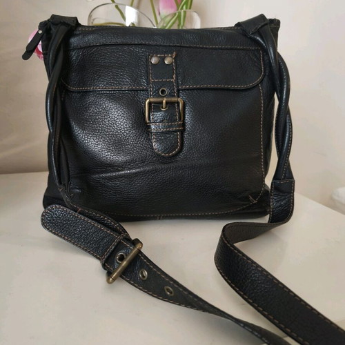 Bric's crossbody bag used black genuine leather