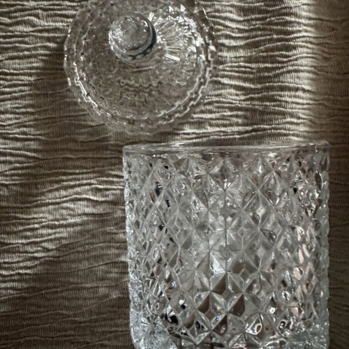 Set of four glass jars with lids for versatile use