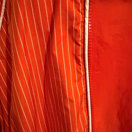H&M jacket used, thin windbreaker, size S-XS, white orange