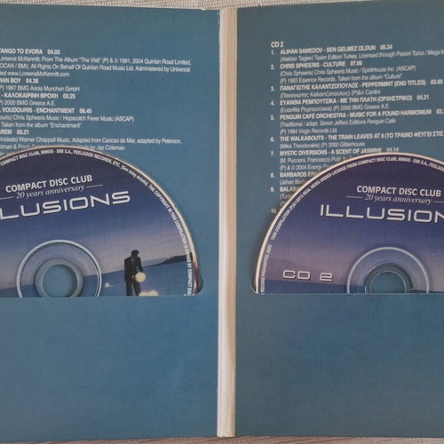 Illusions 2CD Compact Disc Club collection, like new