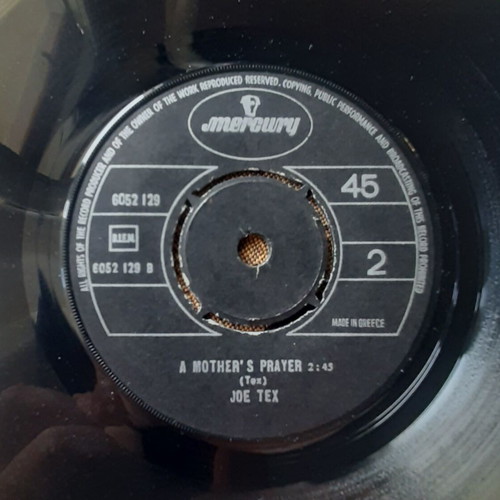 Joe Tex I Gotcha / A Mother's Prayer 7" single used, R&B / Soul