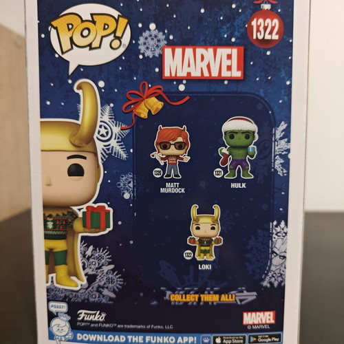 Funko Pop! Marvel Loki with Sweater Holiday #1322 like new