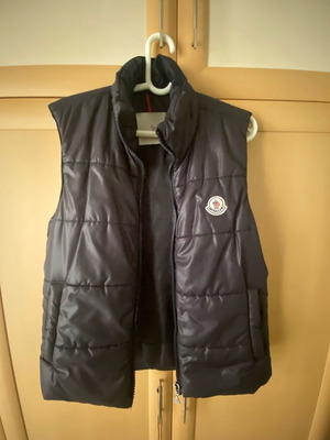Moncler sleeveless jacket used, blue, size M
