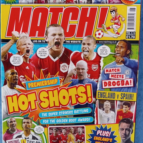 Match Football Magazine issue 6-12/2/2007 like new with Liverpool posters