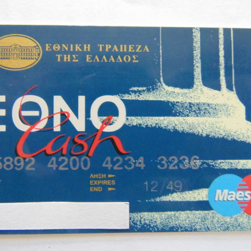 Collectible bank card used, expiry 12/49
