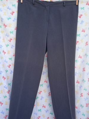 Women's pants dark gray like new, size 52 European