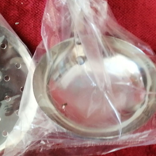 Set of 5 stainless steel kitchen spoons new with hanging feature