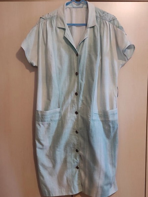 Vintage 80s dress like new, turquoise and blue, size Medium