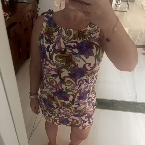 Italian dress size small used, multicolor by New Age