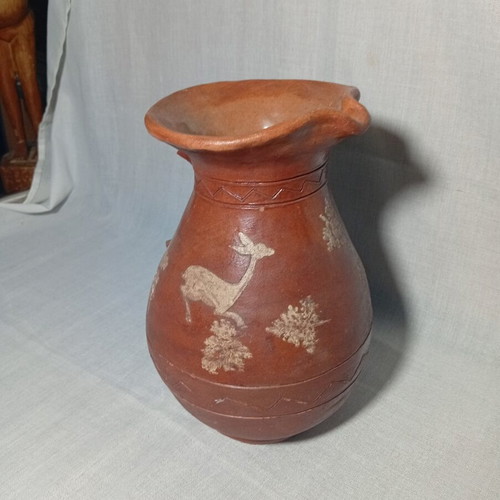 Old ceramic vase, 25 cm, possibly Samiotiko