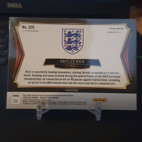 Panini Fifa Select 2024-25 Declan Rice Zebra SP card like new