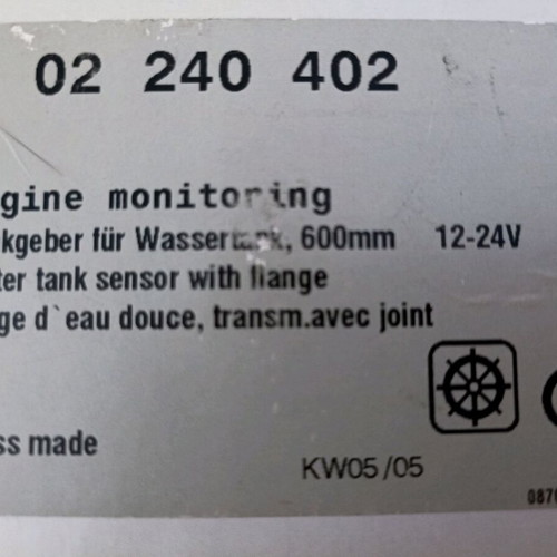 VDO water tank sensor 600mm new