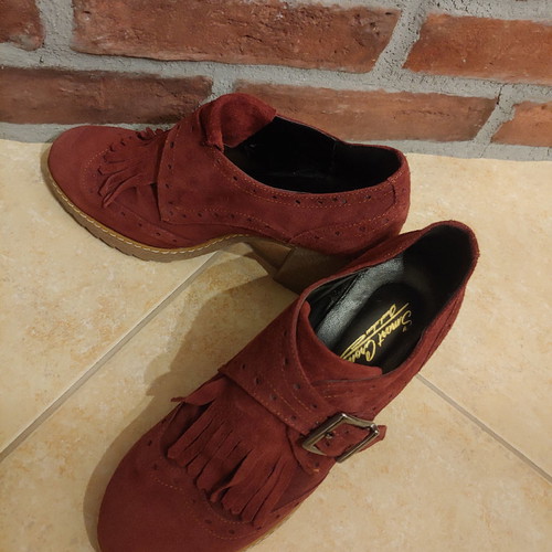 Cronos handmade terracotta suede ankle boots like new, size 38