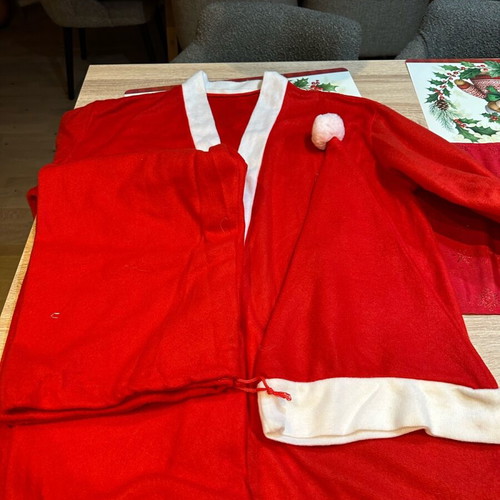 Christmas assorted items new with Santa Claus costume set