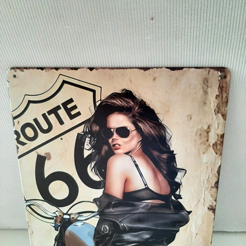 Vintage metal sign route66 new