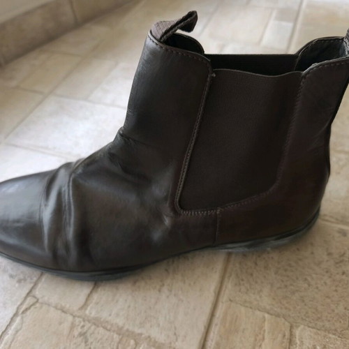 Haralas leather shoes without heels used