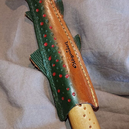 Mora Swedish Mini Knife with Leather Sheath, Vintage