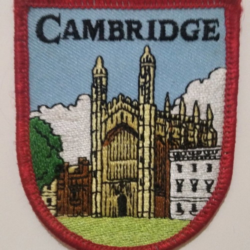 Cambridge embroidered patch