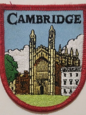 Cambridge embroidered patch