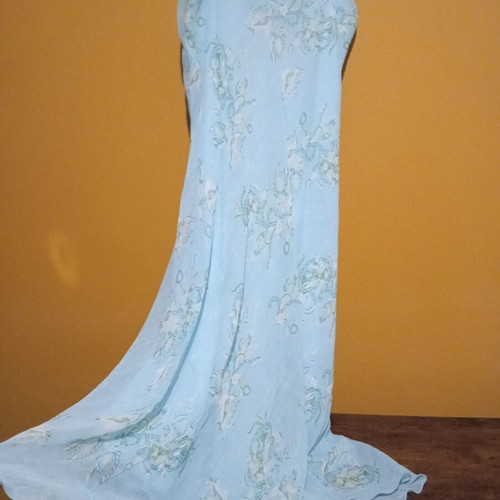 Zero Floral Maxi Dress Size 42 XL New, Turquoise Multicolor
