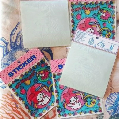 Vintage Sanrio My Melody stickers NOS 1987