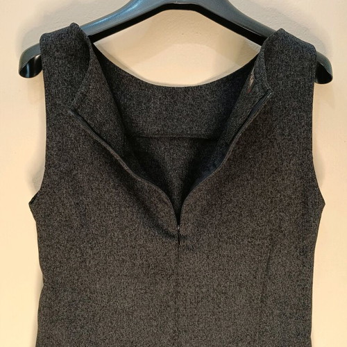Wool sleeveless dress grey like new, size L/XL