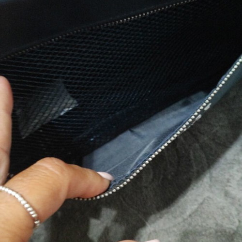 Versace Perfume Bag new, black and navy blue