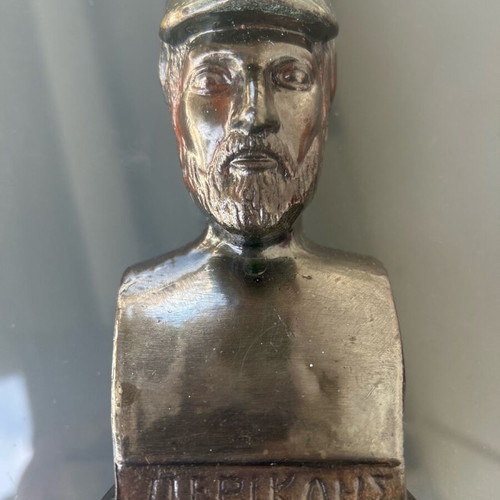 Bronze bust of Pericles like new, tabletop decoration