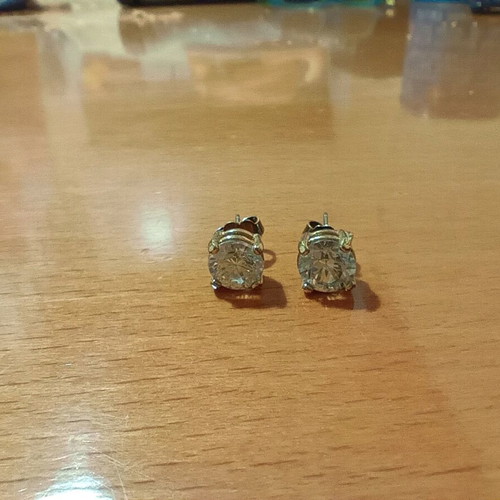 Faux earrings like new, silver