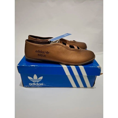 Adidas Nadja Comaneci Ballet Flats brown new