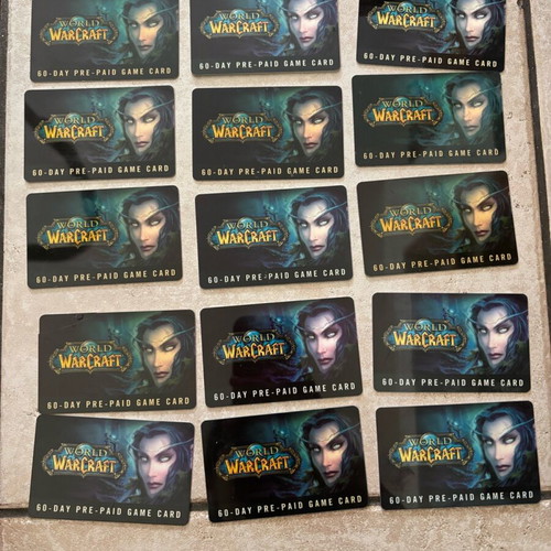 World of Warcraft 60 Days Prepaid Card pack used