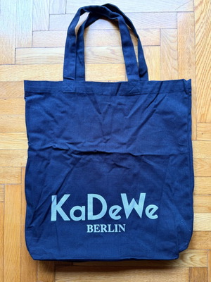 Συλλεκτική υφασμάτινη τσάντα KaDeWe Berlin, 100% βαμβάκι