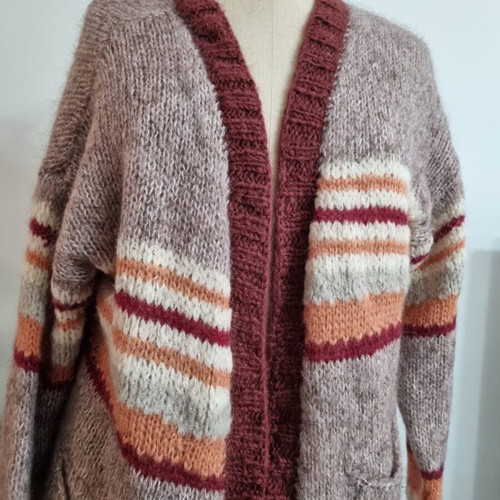 Oneonone Roasted wool cardigan new, multicolor, size M
