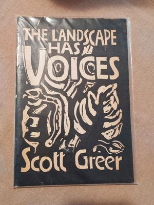 The Landscape Has Voices by Scott Greer like new, rare 1946 poetry book