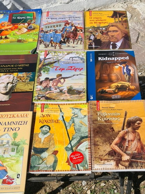 Reading books used, 47 pieces, fairy tales and interactive