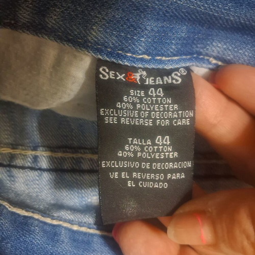 Sex & Jeans Men's Denim Bermuda Shorts Medium, Like New, Turquoise