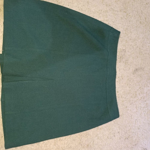 Skirt No 50 like new, green, winter fabric
