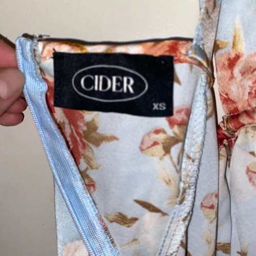 Mini floral dress from Cider size XS new, multicolor