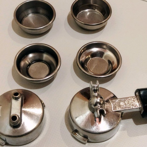 Gaggia Classic Portafilter Set like new with baskets and tamper