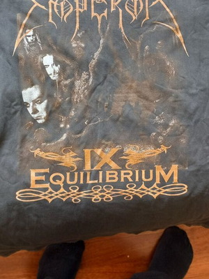 Emperor IX Equilibrium t shirt used, black, collectible 1998