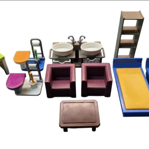 Playmobil furniture set with 12+ pieces