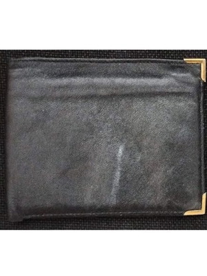 Δερμάτινο ανδρικό πορτοφόλι καινούργιο, μαύρο