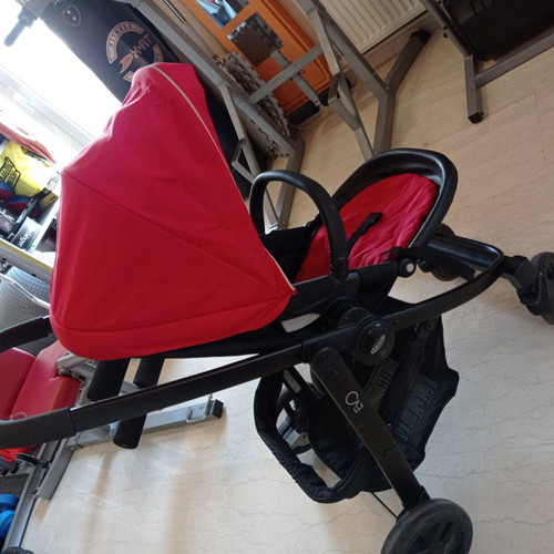 Graco Evo Trio stroller used, red, multifunctional