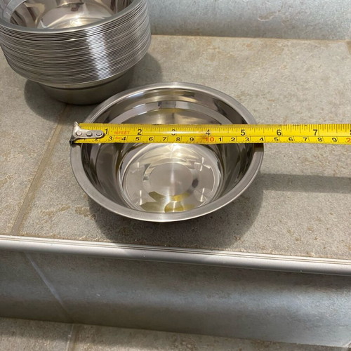 Metal Stainless Bowls set of 25 new